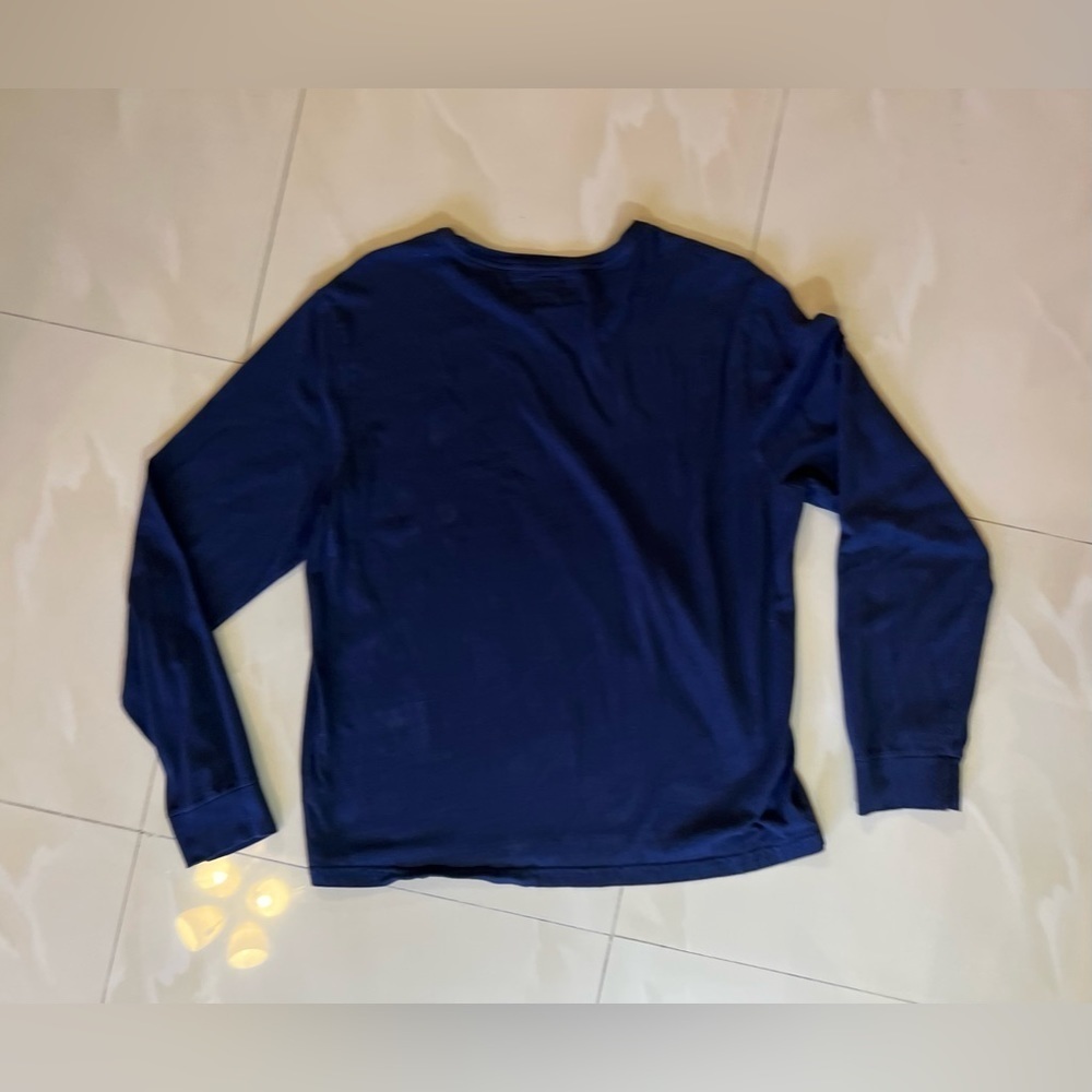 Vtg POLO by Ralph Lauren Men Green Crewneck Long Sleeve Tee Sz L Bleecker Deer - Picture 8 of 16